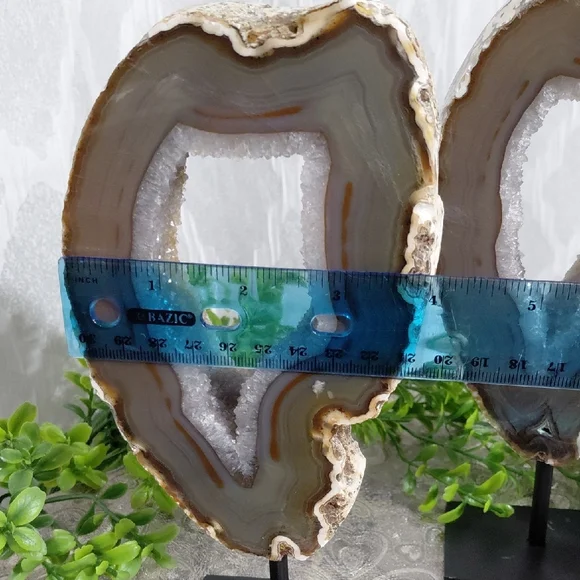 Natural Agate Geode Bookends - Picture 11 of 16